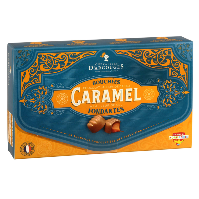 CHEVALIERS D'ARGOUGES Maîtres Chocolatiers Français - Tranches d'oranges  confites enrobées chocolat noir 70% - Ballotin Dégustation 180g