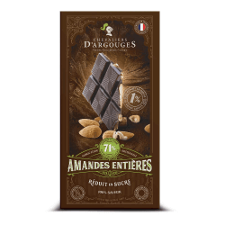 TABLETTE AMANDES RÉDUITE EN SUCRE