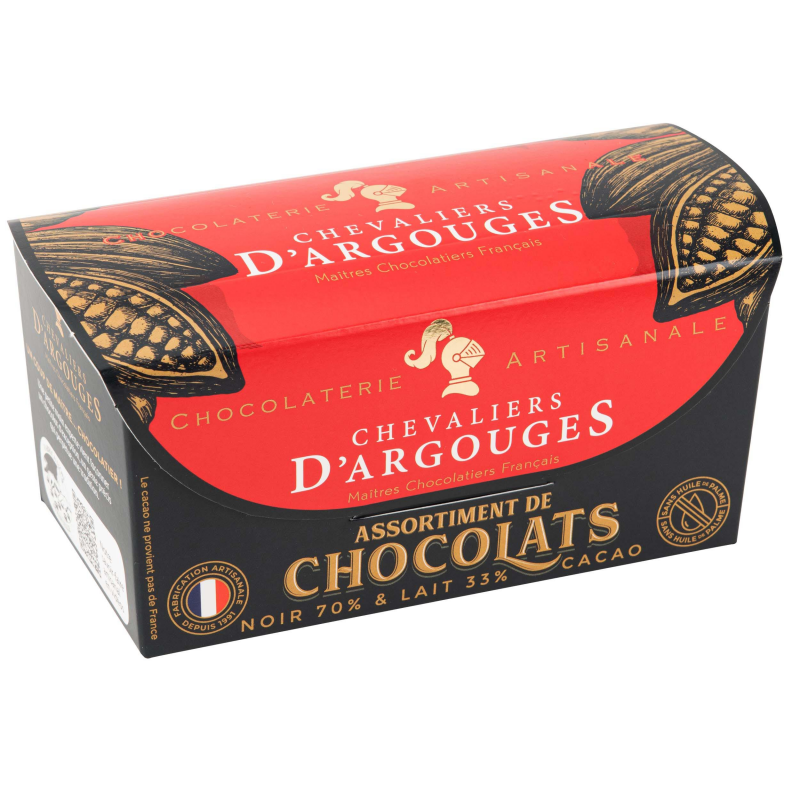 Chocolat noir assortiment LES CHEVALIERS D'ARGOUGES : le ballotin