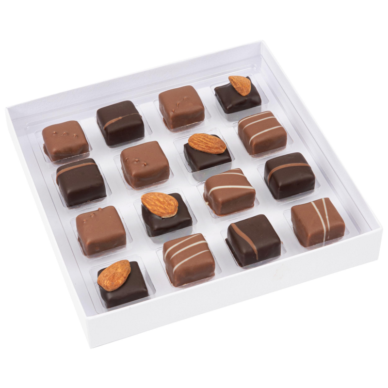 CHEVALIERS D'ARGOUGES Assortiment de chocolats bio en ballotin plaisir d'offrir  175g pas cher 