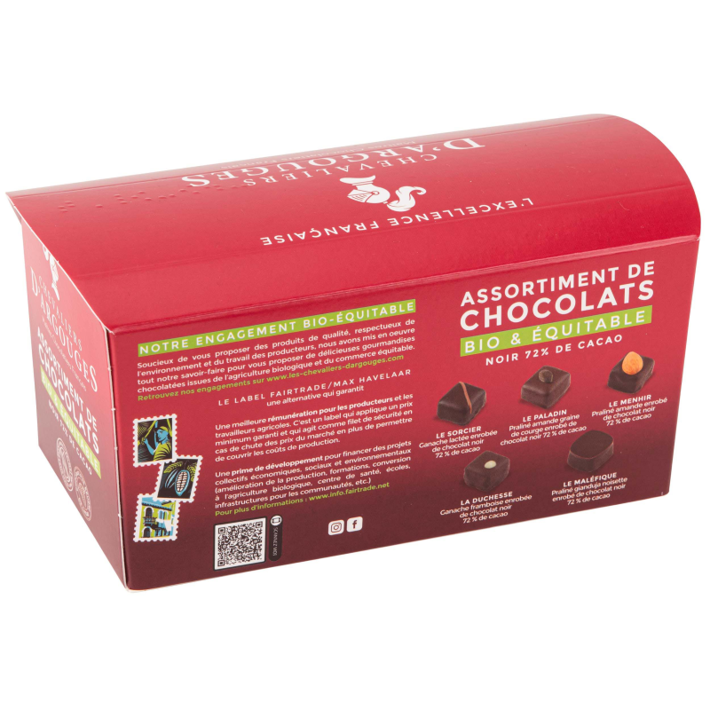 Ballotin 18 chocolats bio/équitable