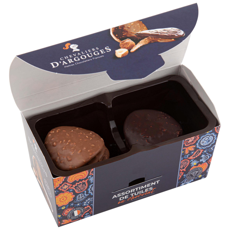 Coffret gourmand lait et noir, Les assortiments de chocolats