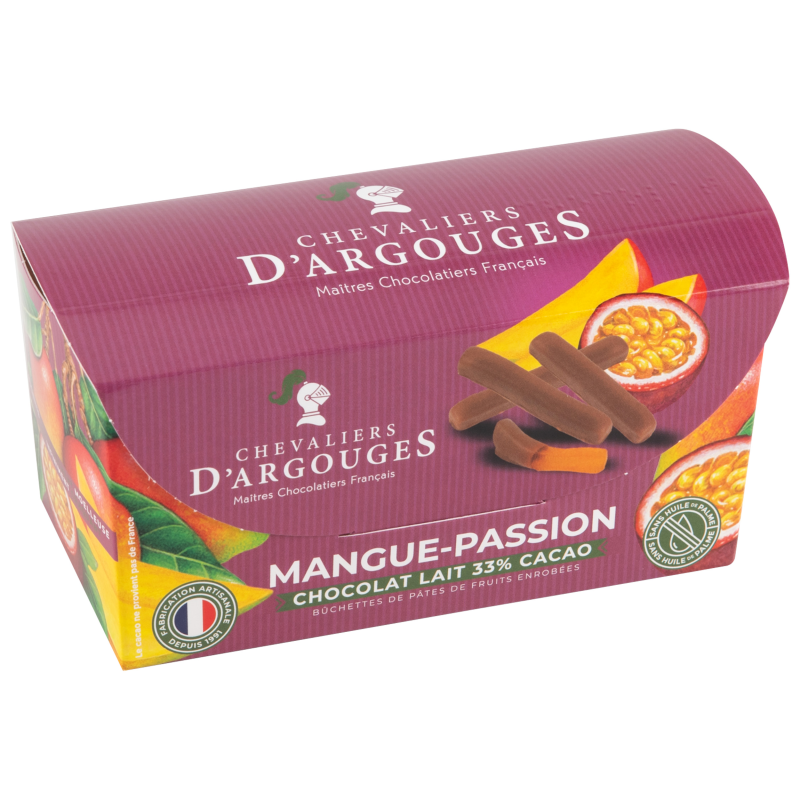 Ballotin bûchettes mangue passion enrobées
