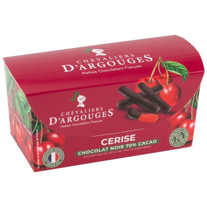 Ballotin bûchettes cerise enrobées