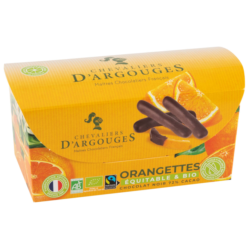 Ballotin orangettes enrobées bio/équitable