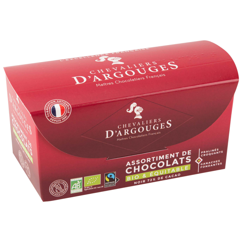 Ballotin 18 chocolats bio/équitable