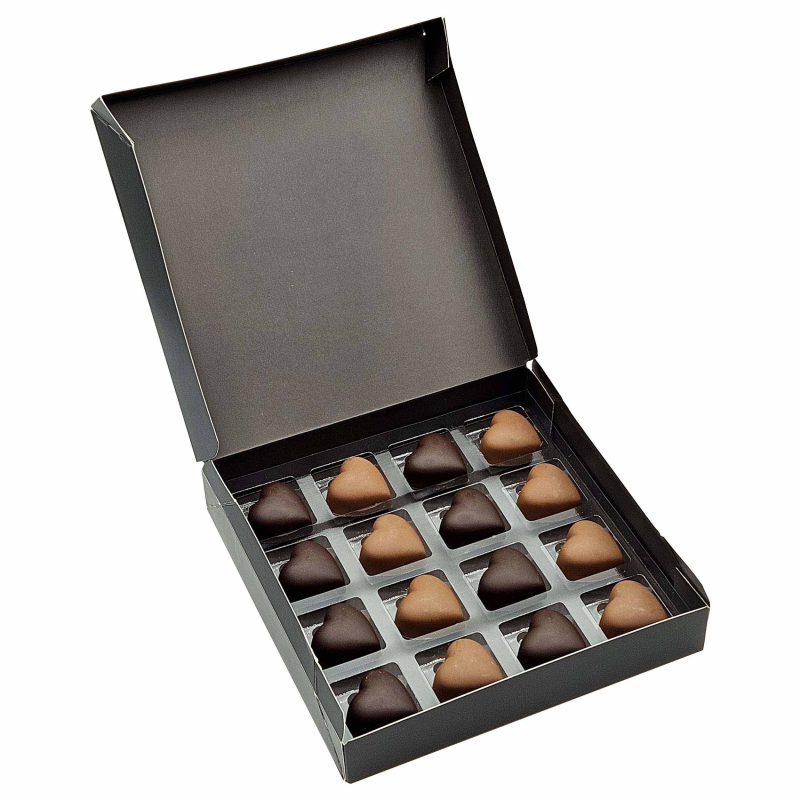 Assortiment cœur fondant caramel
