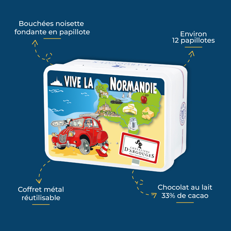 Coffret "Vive la Normandie" bouchées noisettes