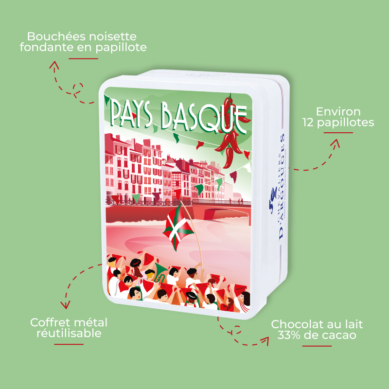 Coffret Pays Basque Terre bouchées noisettes