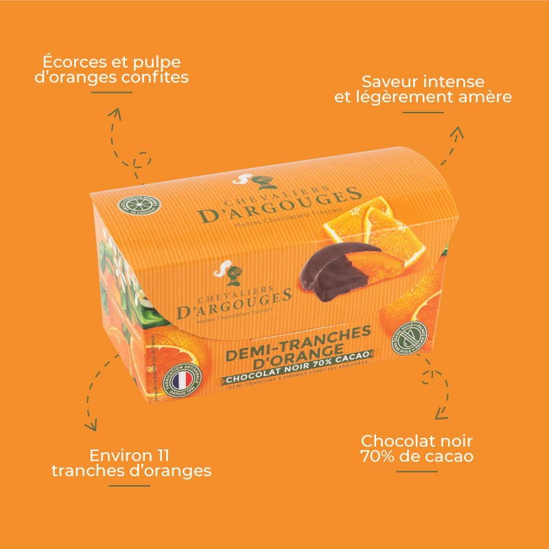 Ballotin tranches d'oranges enrobées