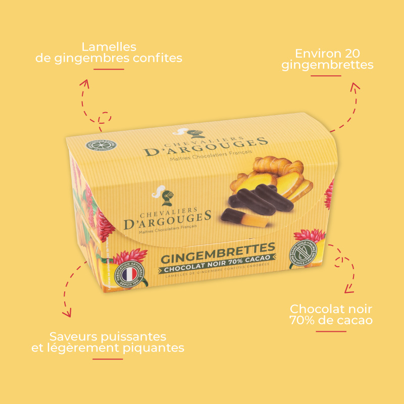 Ballotin gingembrettes enrobées
