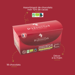 BALLOTIN DE CHOCOLATS NOIR BIO/ÉQUITABLE