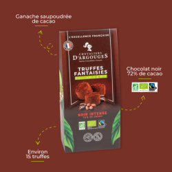 ÉTUI TRUFFES FANTAISIES NOIR  BIO/ÉQUITABLE