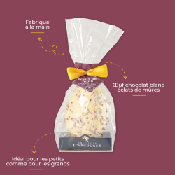 OEUF BLANC ÉCLATS DE MÛRES