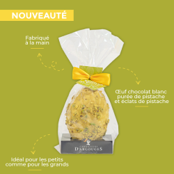 OEUF BLANC ÉCLATS DE PISTACHE