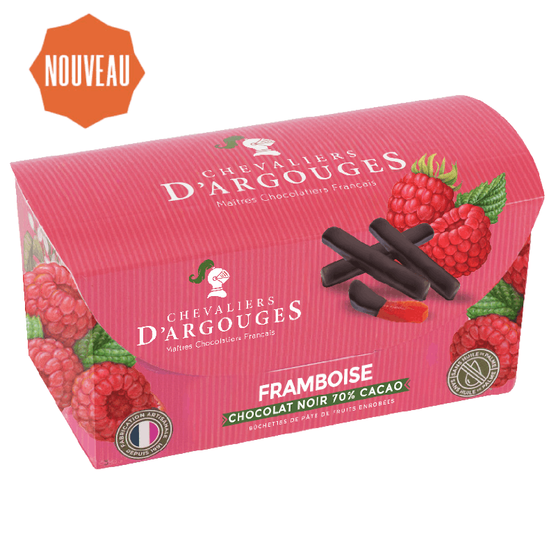 Ballotin bûchettes framboise enrobées