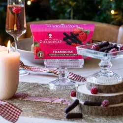 Ballotin bûchettes framboise enrobées