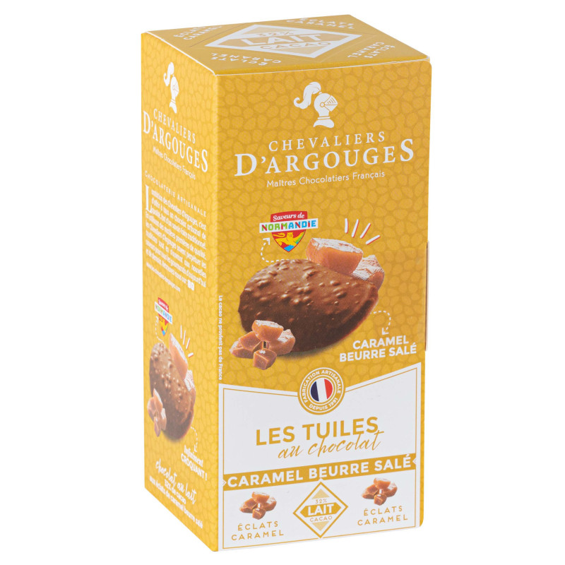 Assortiment tuiles éclats caramel beurre salé