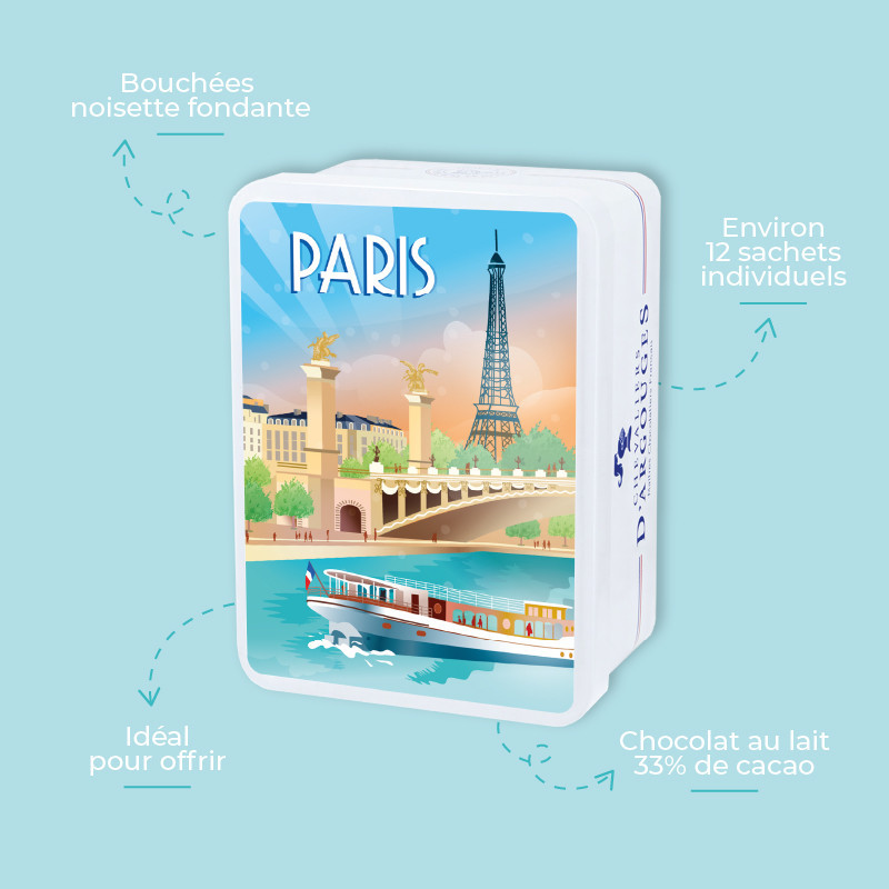 Coffret "La Seine" bouchées noisettes