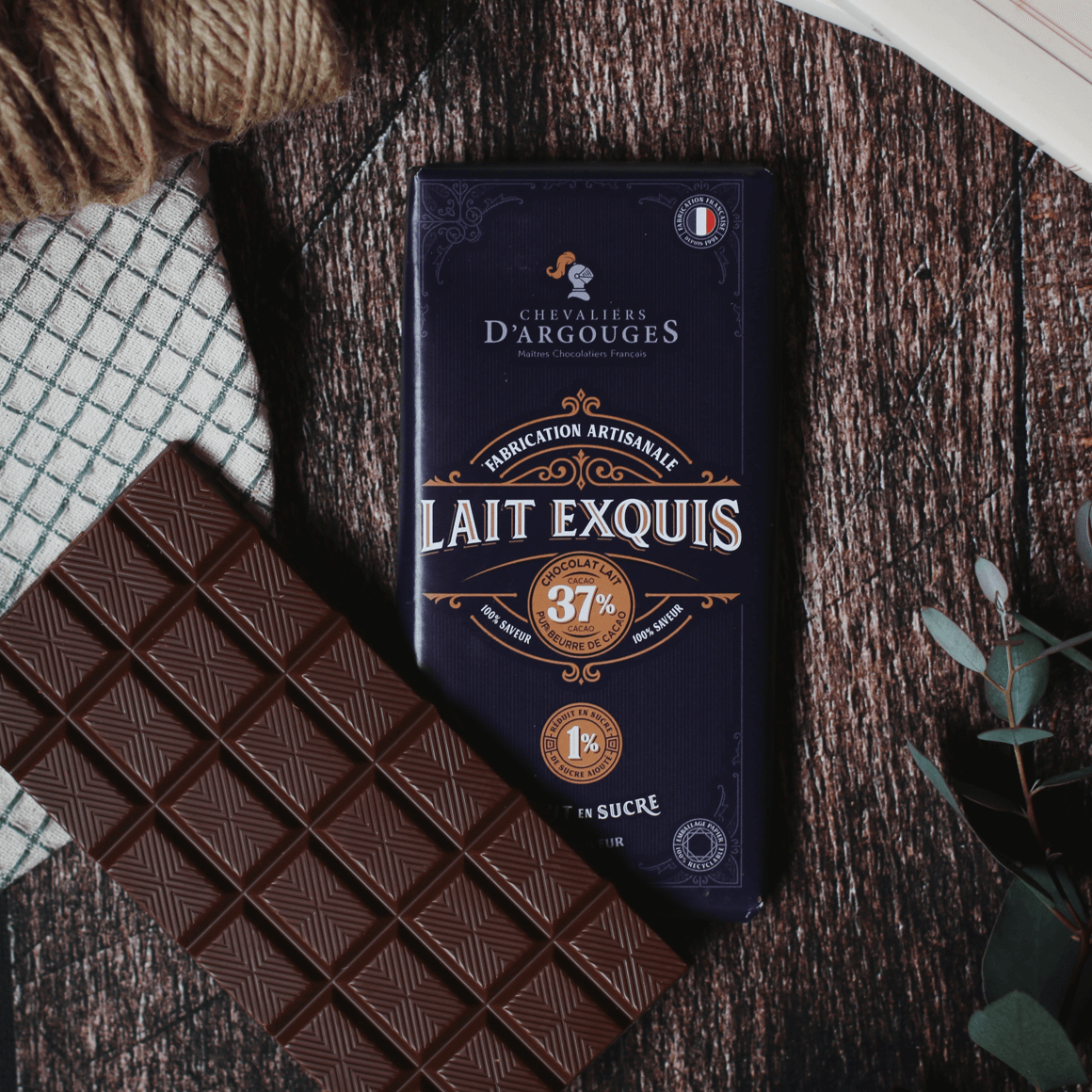 Tablette Chocolat Lait 85g à 2,90 € - Chocolaterie artisanale